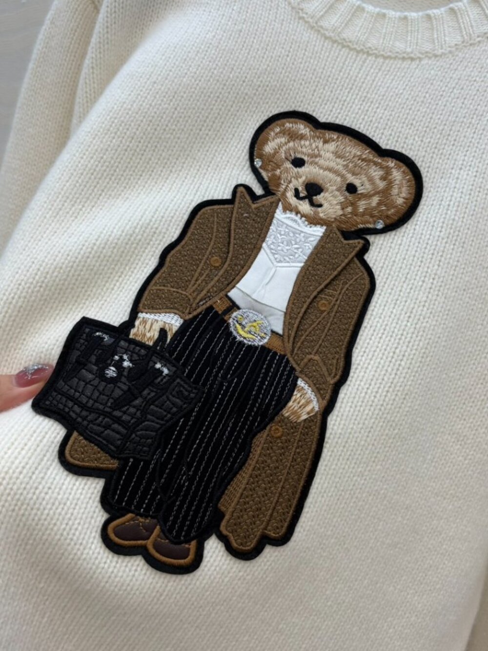 Ralph Lauren Gentleman Polo Bear Crew Neck Knit Sweater - Picture 6 of 7